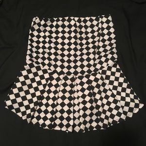 Strapless ruffle shirt